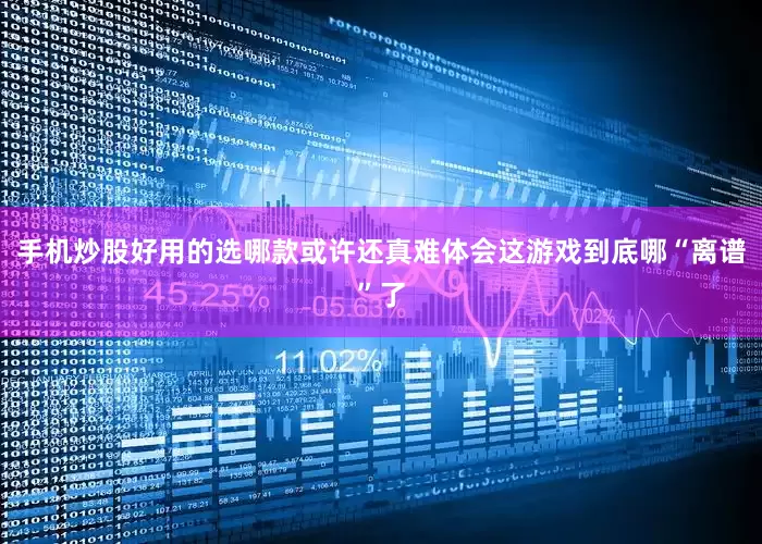 手机炒股好用的选哪款或许还真难体会这游戏到底哪“离谱”了
